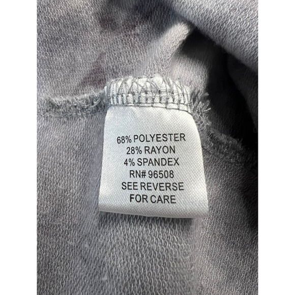 Dolled Up by F.A.N.G Lattice Back Cardigan Size S Gray White Tie Dyed - Picture 7 of 10